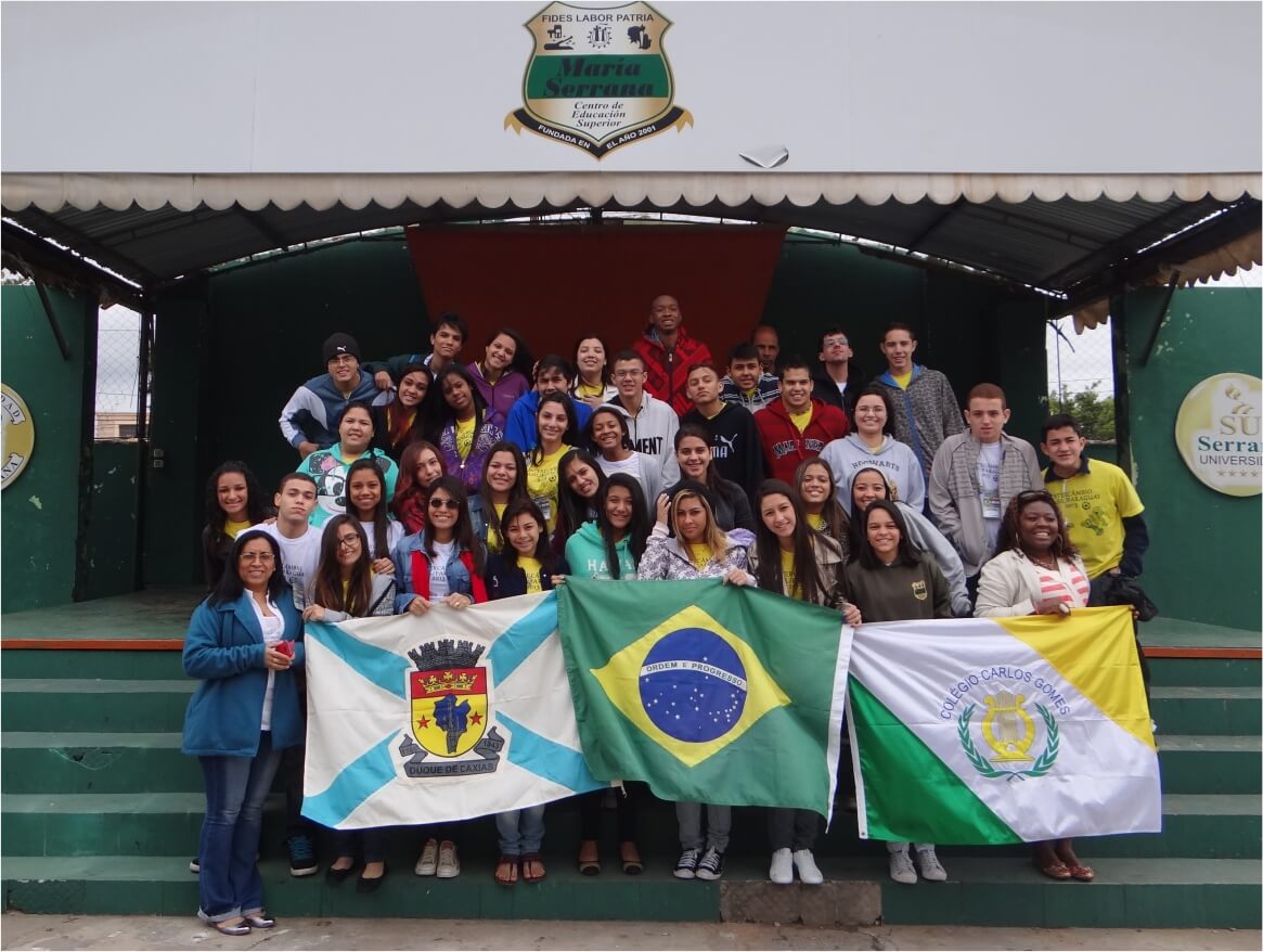 Intercâmbio no Colégio Carlos Gomes